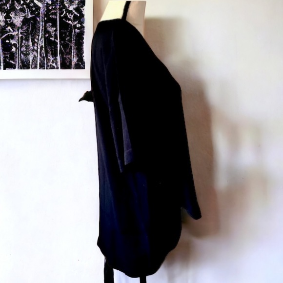Michael Stars by Nordstrom Black High Low Tunic Size Small - Picture 2 of 7